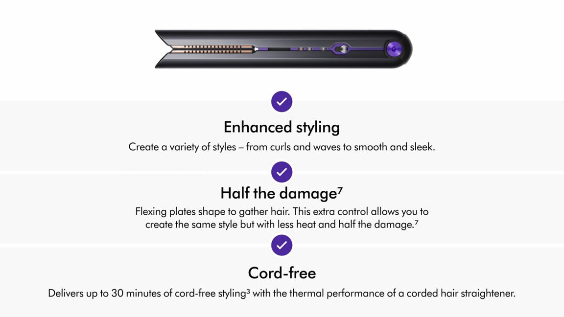 DYSON CORRALE™ STYLER STRAIGHTENER (BLACK/PURPLE)