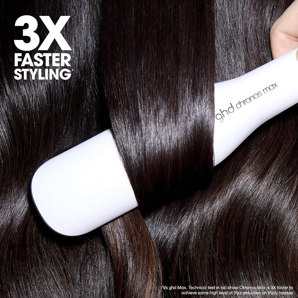 GHD CHRONOS MAX FLAT IRON (2 INCH PLATE) WHITE