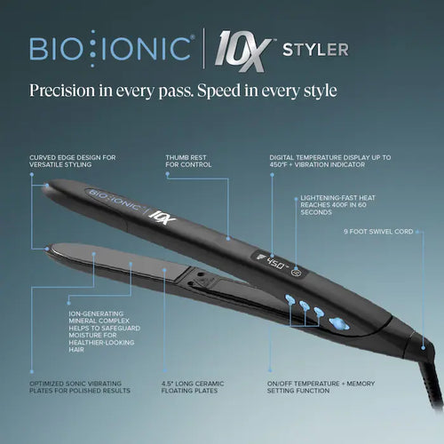 BIO IONIC 10X PRO STYLING IRON 1"