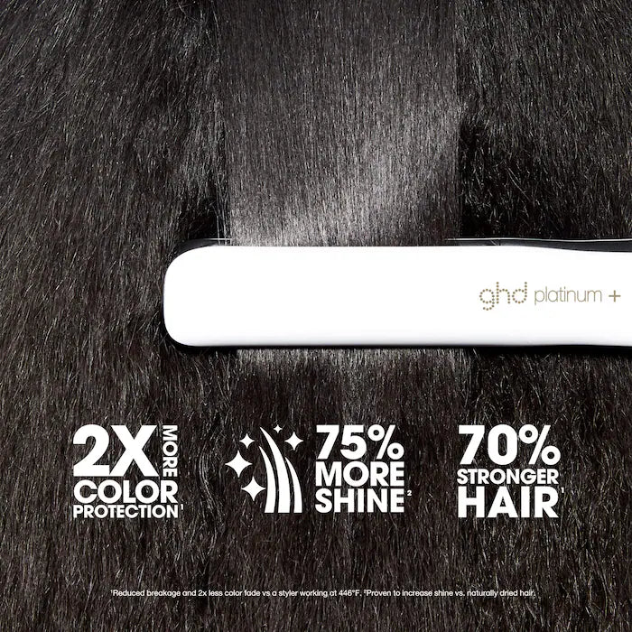 GHD PLATINUM+ FLAT IRON (1 INCH PLATE) WHITE