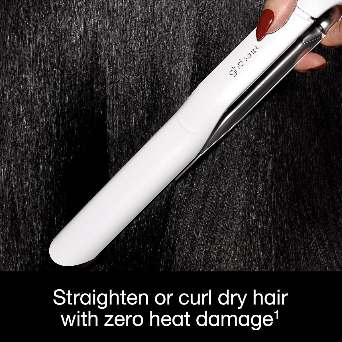 NEW GHD SCULPT INTERACTIVE HAIR STRAIGHTENER WHITE