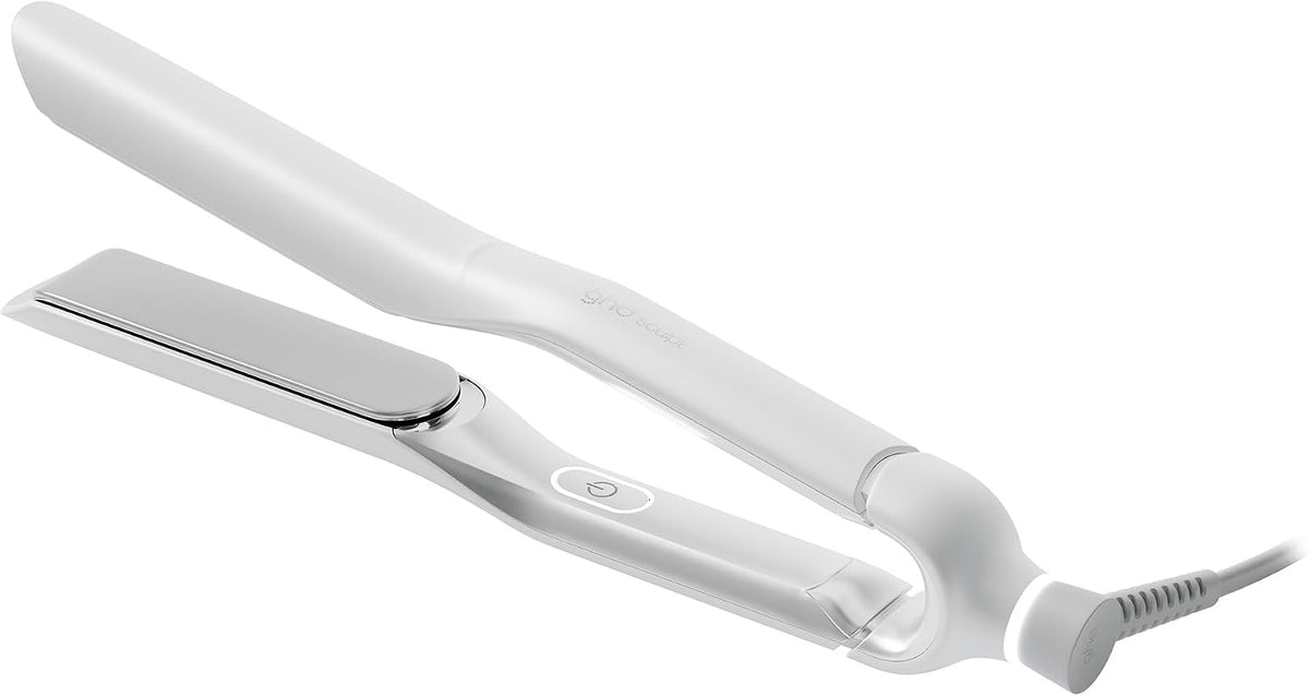 NEW GHD SCULPT INTERACTIVE HAIR STRAIGHTENER WHITE