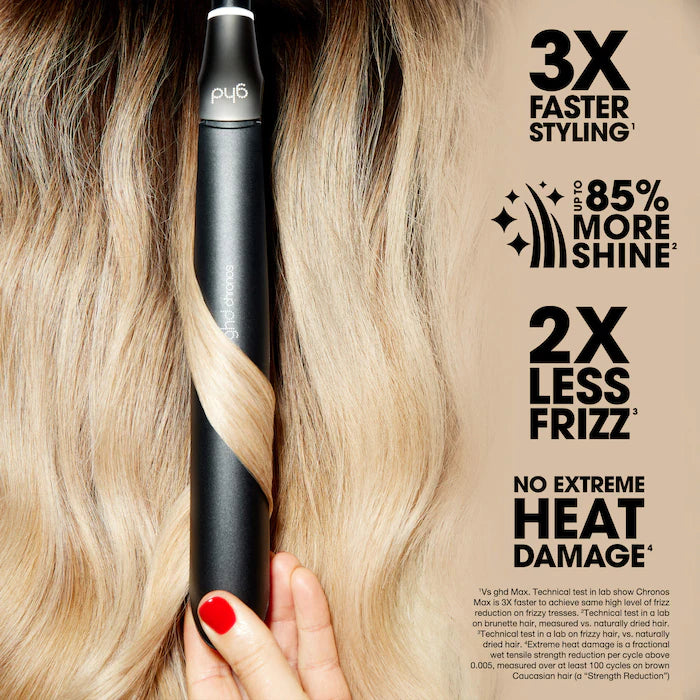 GHD CHRONOS FLAT IRON (1 INCH PLATE) BLACK