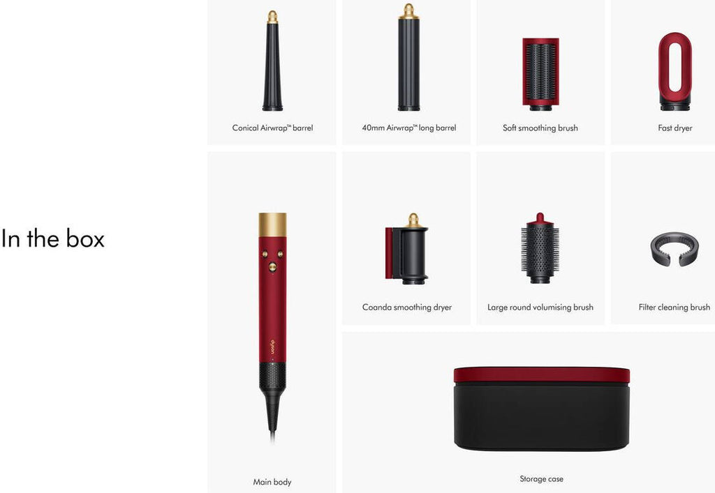 DYSON AIRWRAP I.D.™ MULTI-STYLER AND DRYER STRAIGHT+WAVY (RED VELVET/GOLD)