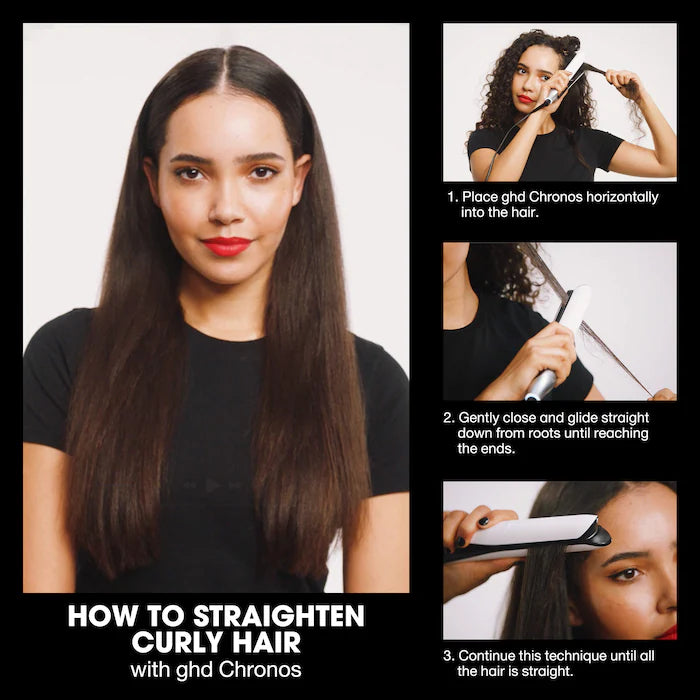GHD CHRONOS FLAT IRON (1 INCH PLATE) WHITE