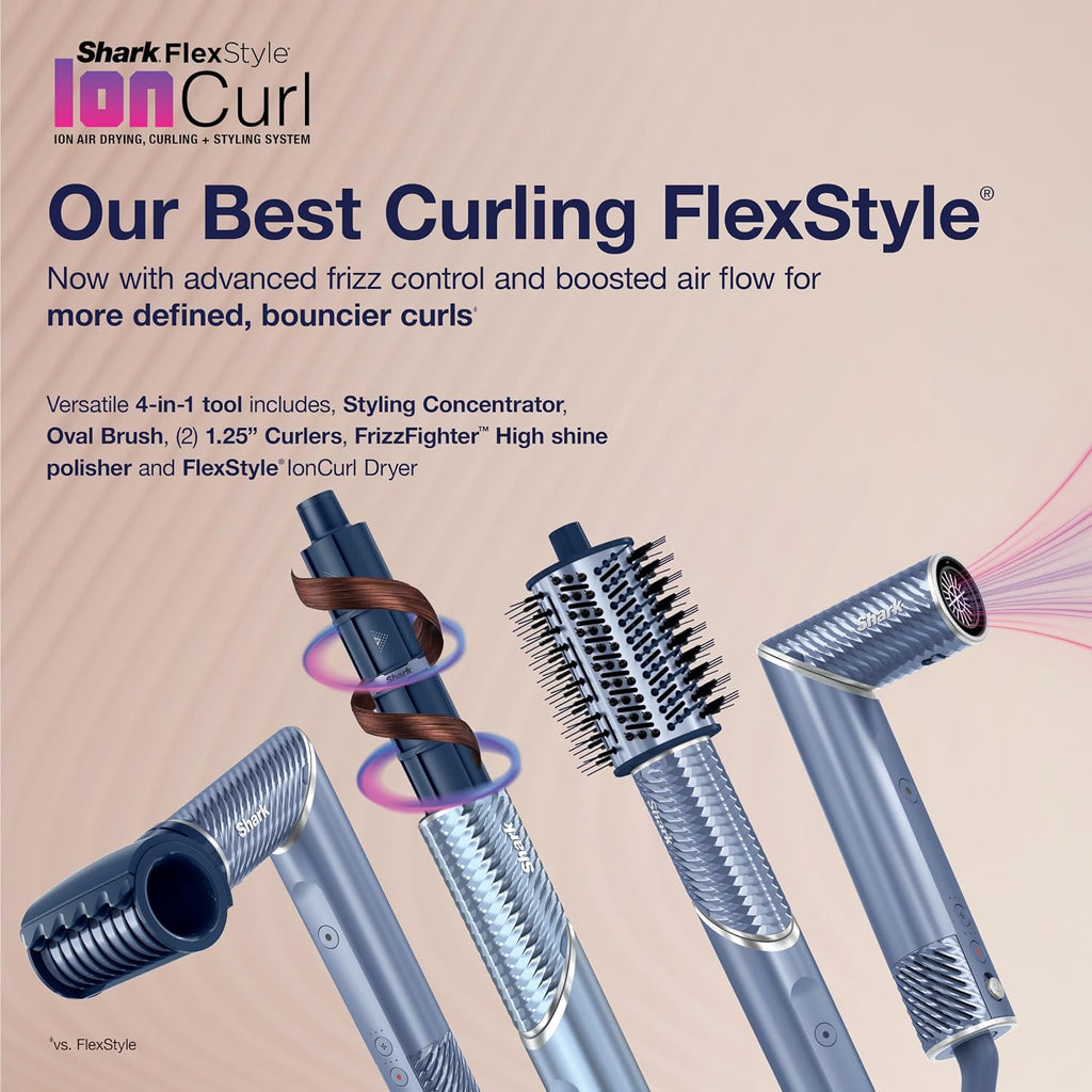 SHARK FLEXSTYLE® IONCURL AIR STYLER & CURLER IN BLUE