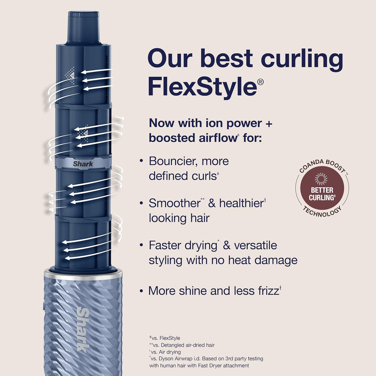 SHARK FLEXSTYLE® IONCURL AIR STYLER & CURLER IN BLUE