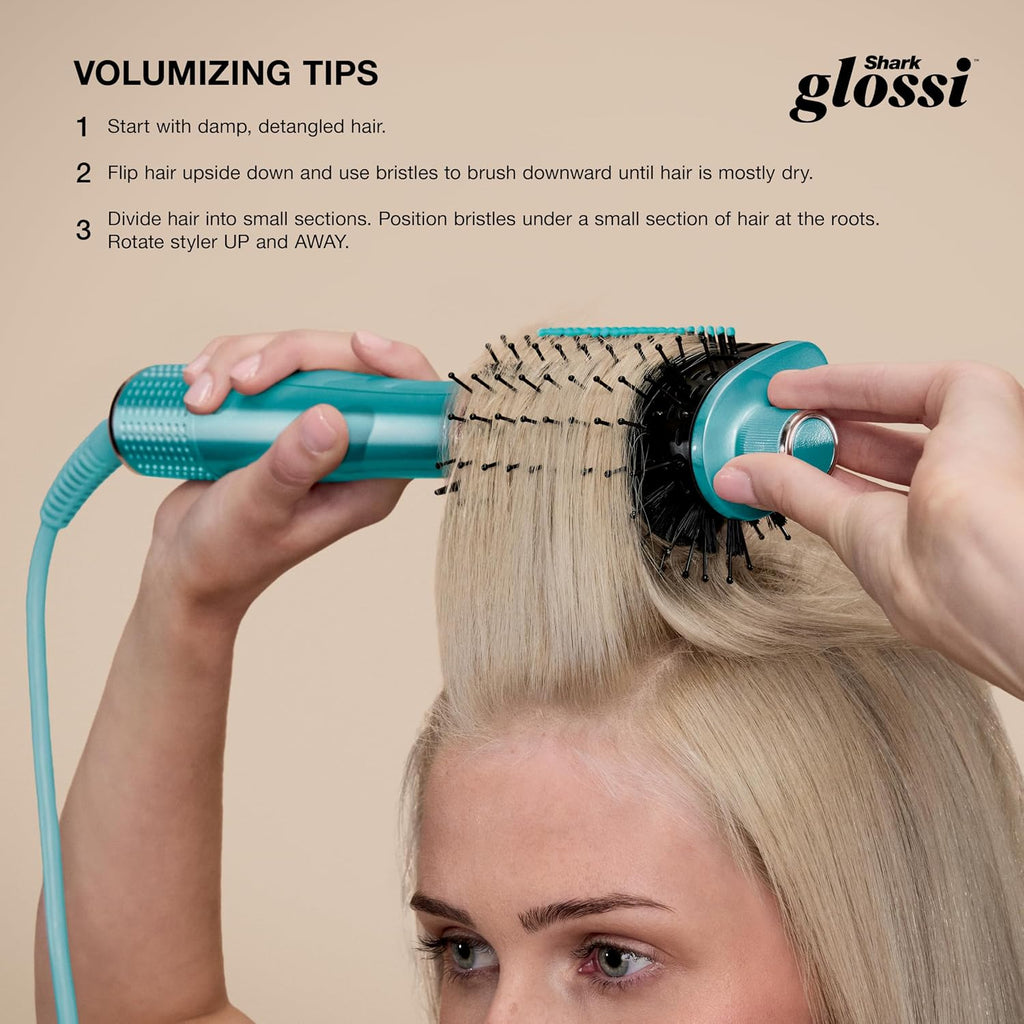 SHARK GLOSSI™ BLOW DRYER BRUSH IN JUNIPER